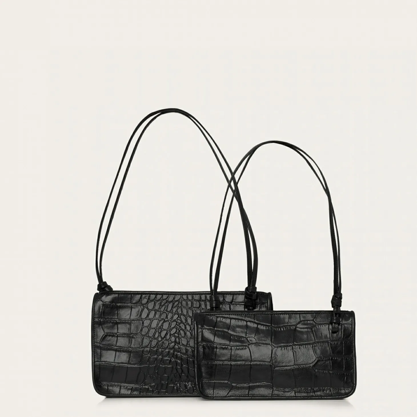 Suzanne Torebka S, Czarny Wzor Krokodyla