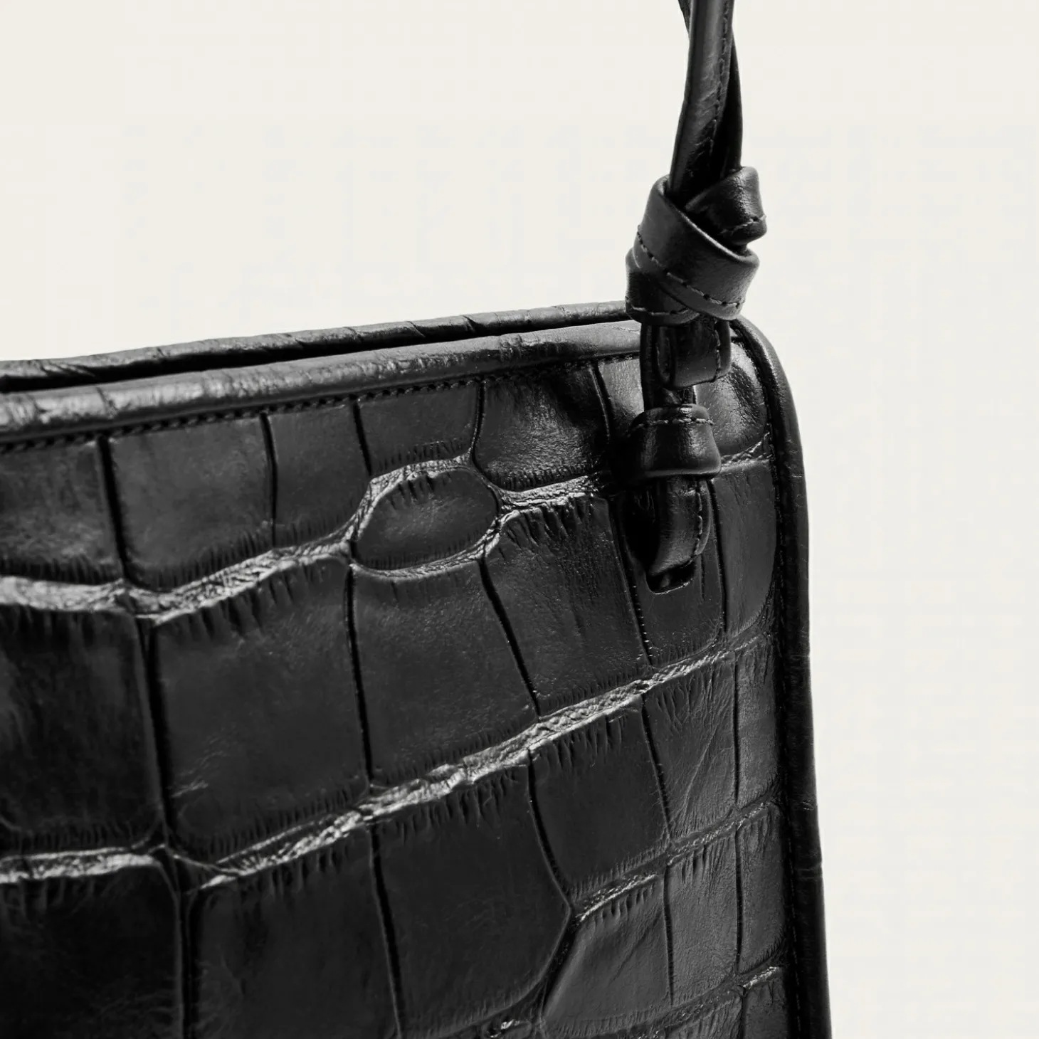 Suzanne Torebka S, Czarny Wzor Krokodyla