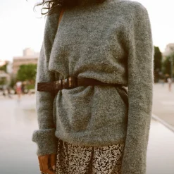 Szeroki Pas Do Talii, Brazowy Wzor Krokodyla