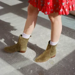 Ukaf Botki, Oliwkowy Zielony Welur