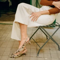 Veronica Czółenka, Zlamana Biel Wzor Pytona